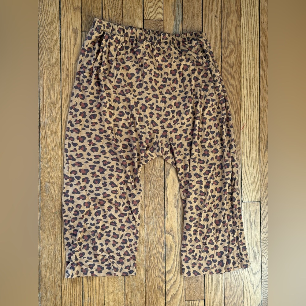 Anthropologie Cropped Animal Print Pajama Pants - Size XS Petite